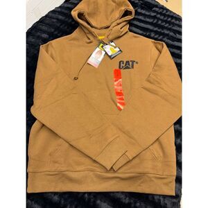 High Quality Tan Caterpillar Men’s Medium Hoodie!  #CAT